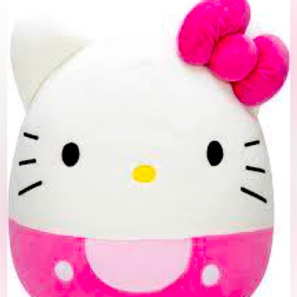 Squishmallows Hello Kitty Pink Bow 14-Inch Sanrio Ultrasoft Stuffed Animal